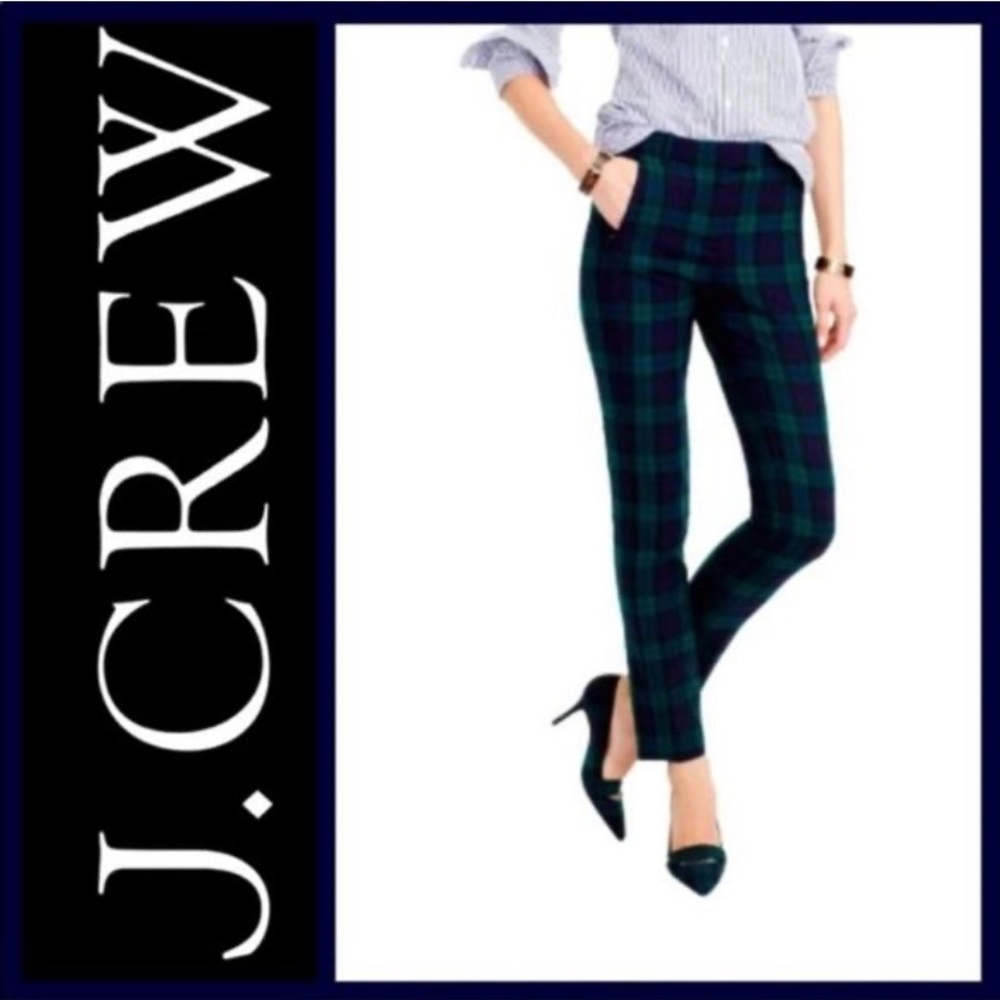 J.CREW Maddie plaid pant size 0 like new condition